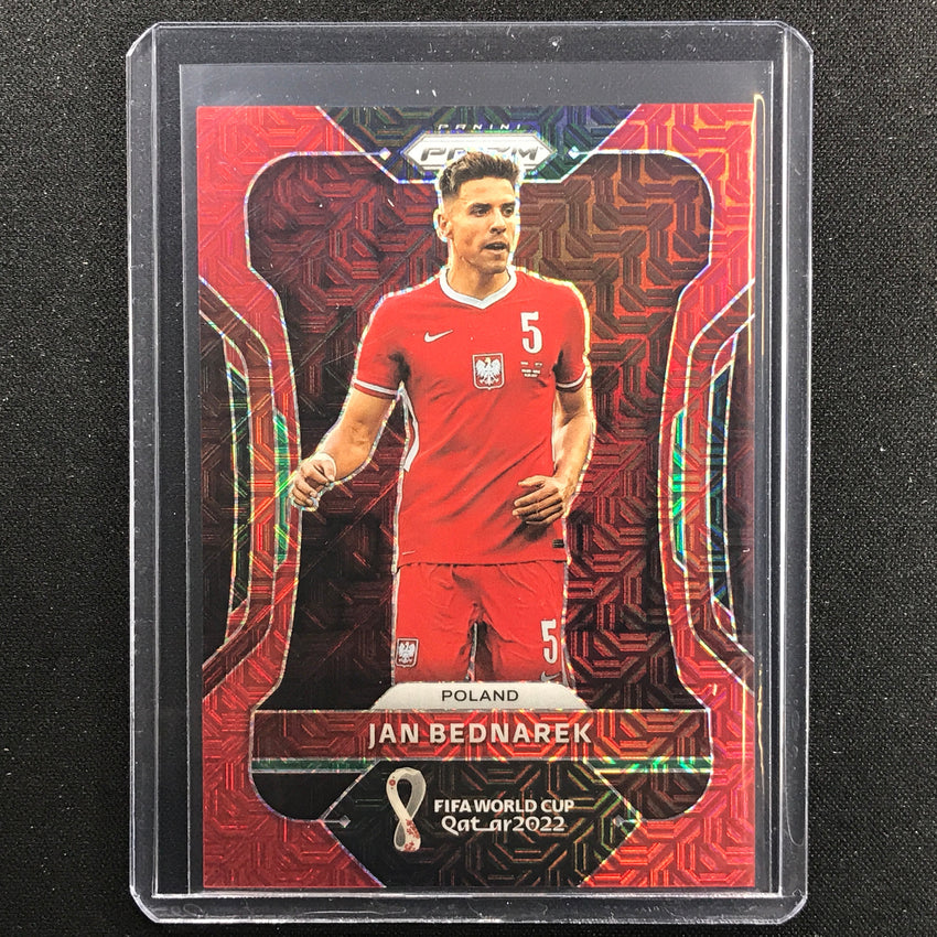 2022 Prizm Fifa World Cup Qatar Jan Bednarek Red Mojo 12/99