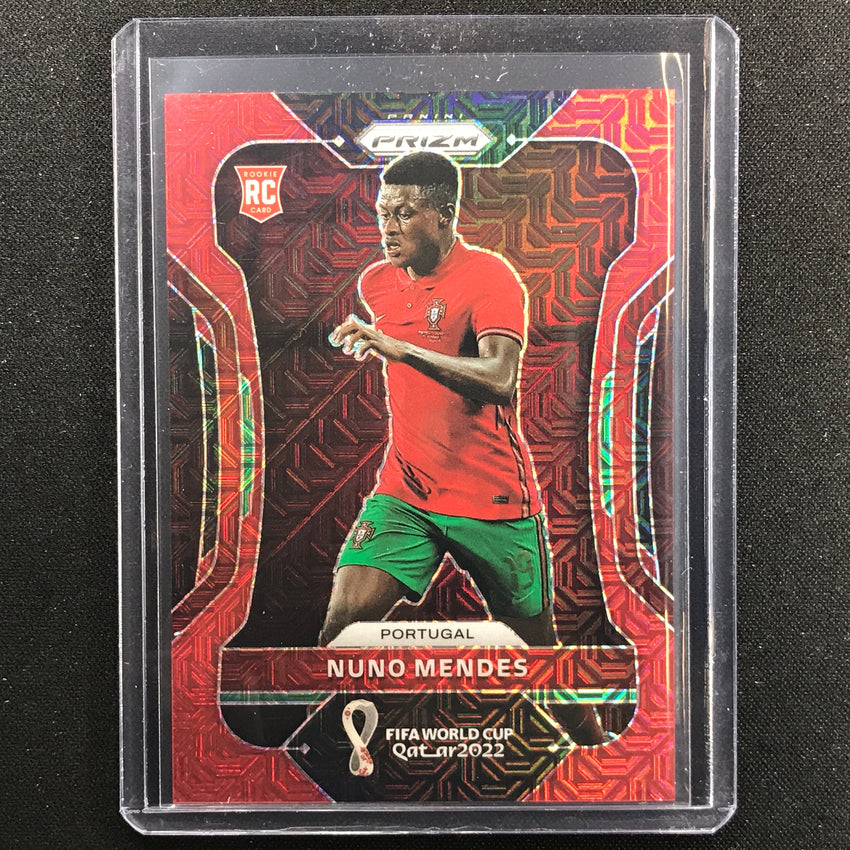2022 Prizm Fifa World Cup Qatar Nuno Mendes Rookie Red Mojo 73/99
