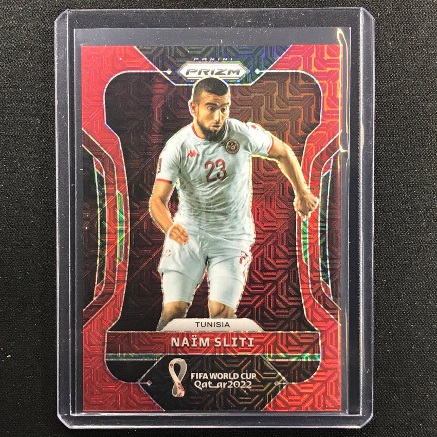 2022 Prizm Fifa World Cup Qatar Naim Sliti Red Mojo 82/99
