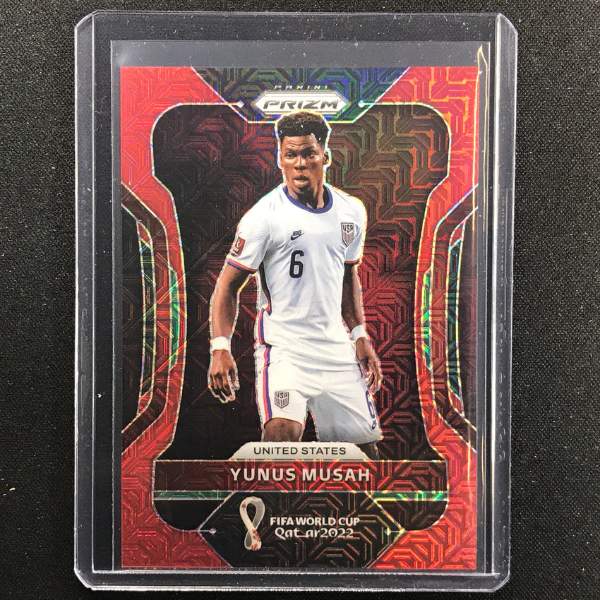 2022 Prizm Fifa World Cup Qatar Yunus Musah Red Mojo 45/99