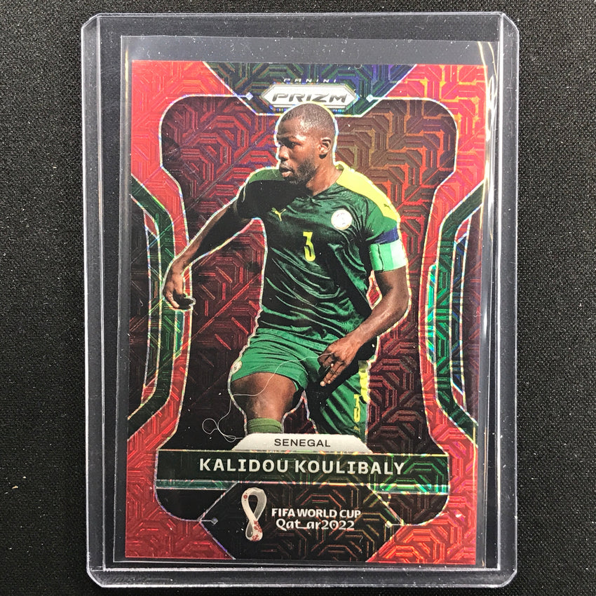 2022 Prizm Fifa World Cup Qatar Kalidou Koulibaly Red Mojo 93/99