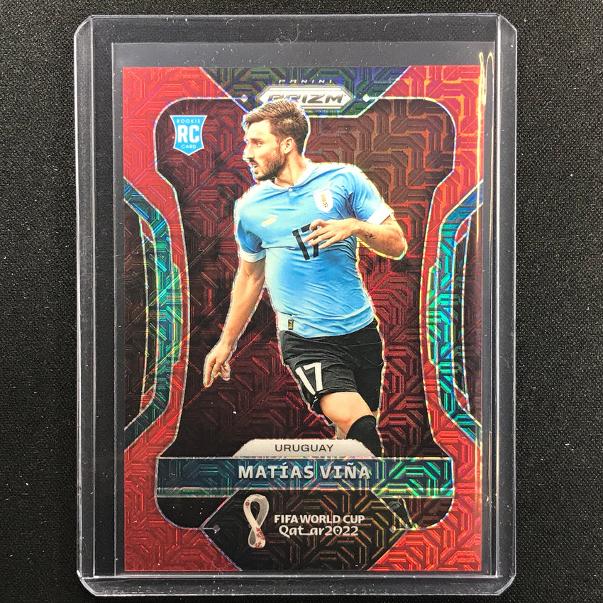 2022 Prizm Fifa World Cup Qatar Matias Vina Rookie Red Mojo 53/99