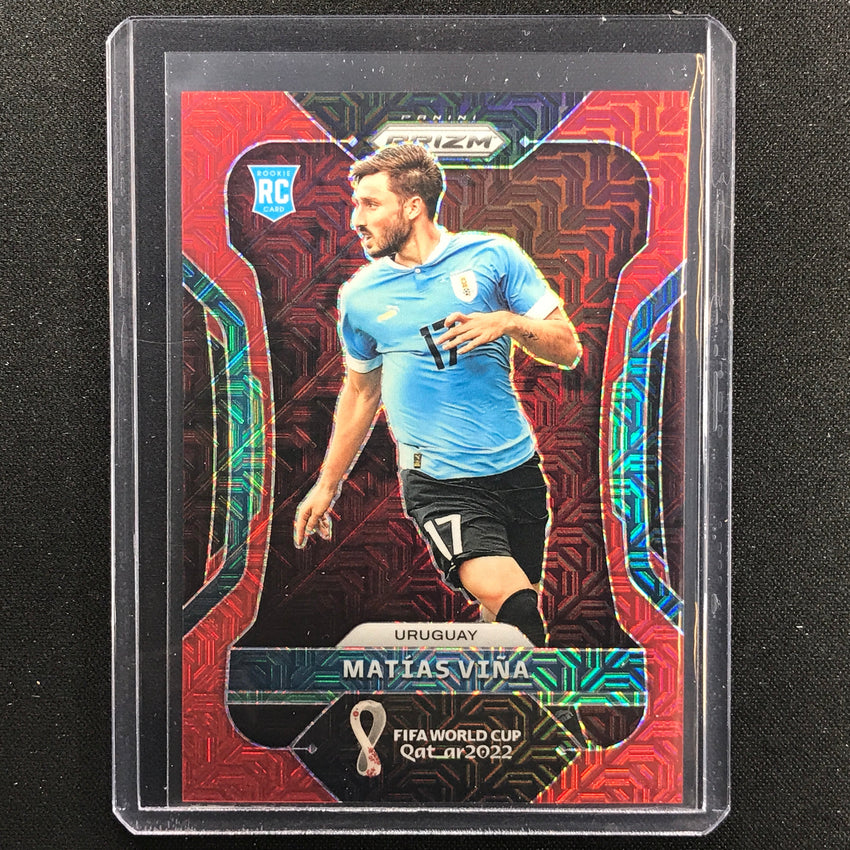 2022 Prizm Fifa World Cup Qatar Matias Vina Rookie Red Mojo 78/99