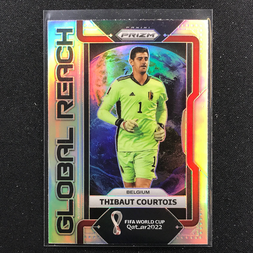 2022 Prizm FIFA World Cup Qatar THIBAUT COURTOIS Global Reach Silver #28