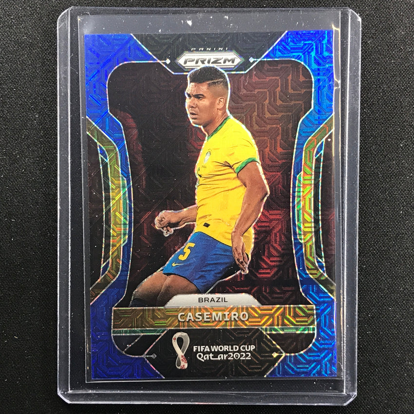 2022 Prizm Fifa World Cup Qatar Casemiro Blue Mojo 68/75