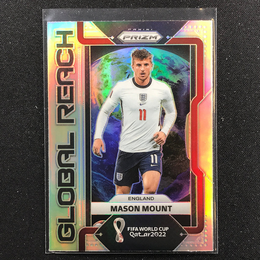 2022 Prizm FIFA World Cup Qatar MASON MOUNT Global Reach Silver #29