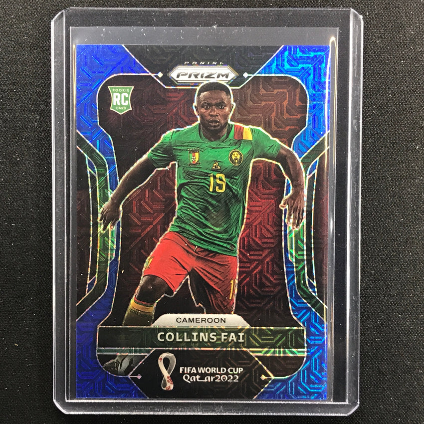 2022 Prizm Fifa World Cup Qatar Collins Fai Rookie Blue Mojo 51/75