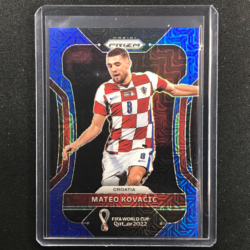 2022 Prizm Fifa World Cup Qatar Mateo Kovacic Blue Mojo 48/75
