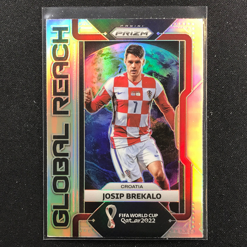 2022 Prizm FIFA World Cup Qatar JOSIP BREKALO Rookie Global Reach Silver #30