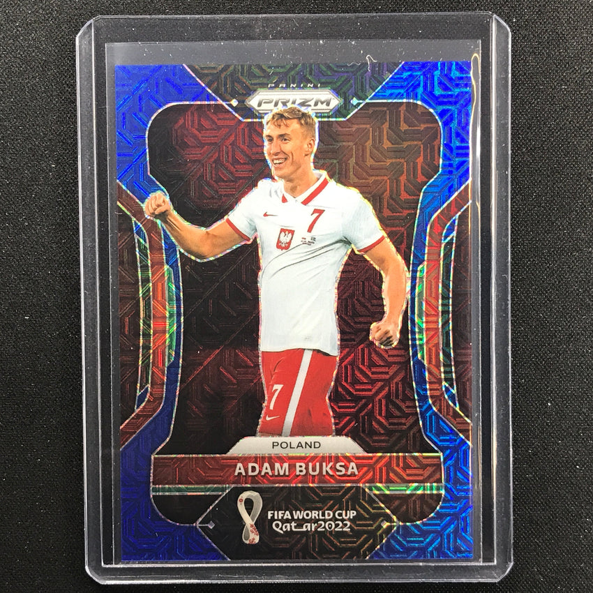 2022 Prizm Fifa World Cup Qatar Adam Buksa Blue Mojo 39/75