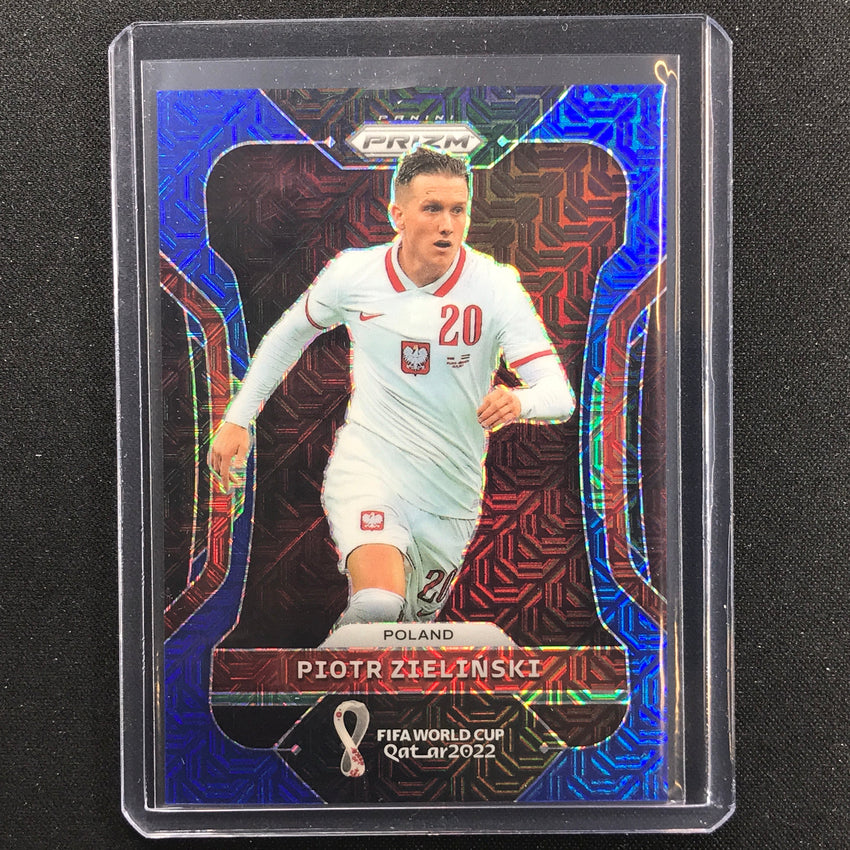 2022 Prizm Fifa World Cup Qatar Piotr Zielinksi Blue Mojo 40/75