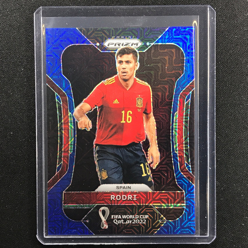 2022 Prizm Fifa World Cup Qatar Rodri Blue Mojo 67/75