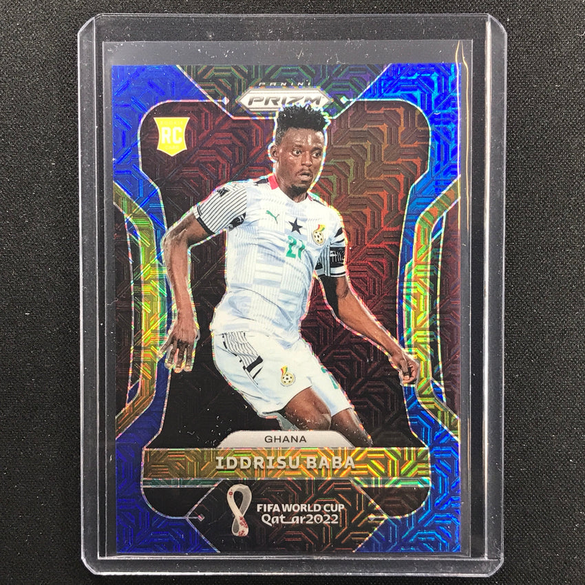 2022 Prizm Fifa World Cup Qatar Iddrisu Baba Blue Mojo 13/75