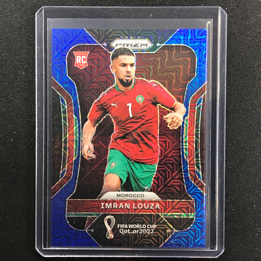 2022 Prizm Fifa World Cup Qatar Imran Louza Rookie Blue Mojo 50/75