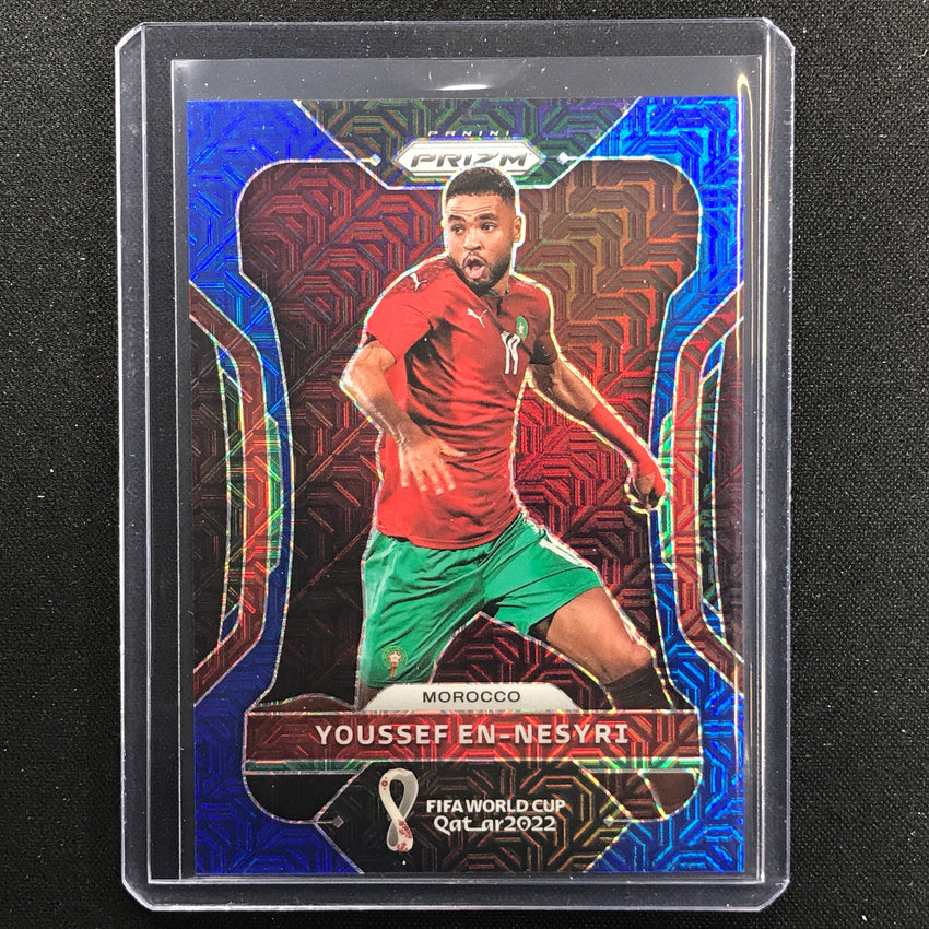 2022 Prizm Fifa World Cup Qatar Youssef En-nesyri Blue Mojo 75/75