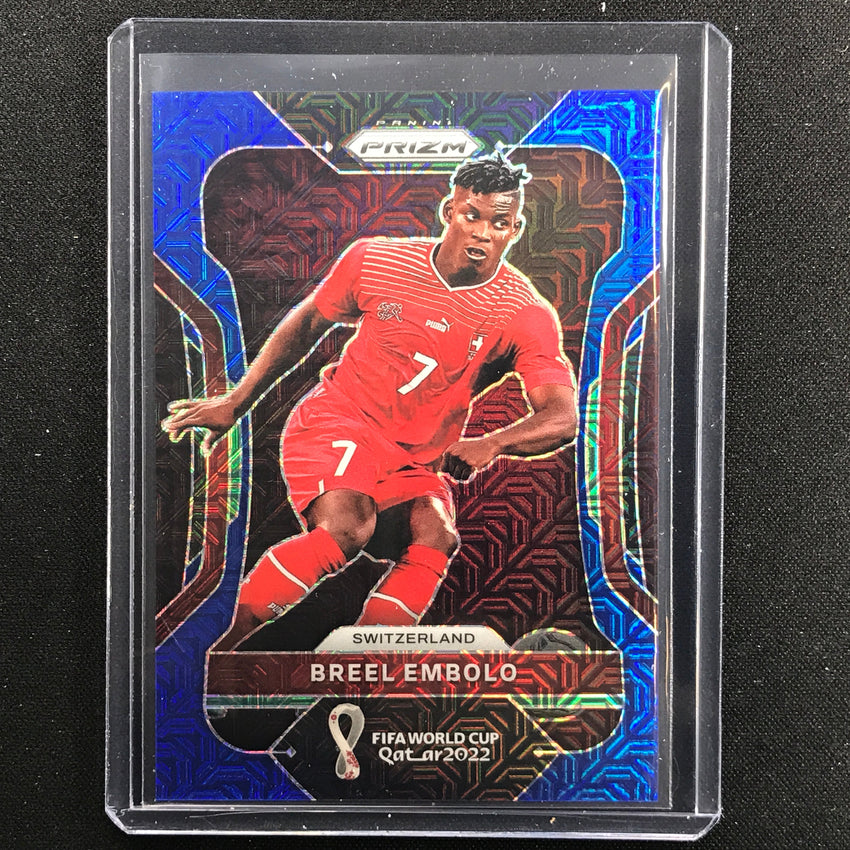 2022 Prizm Fifa World Cup Qatar Breel Embolo Blue Mojo 48/75