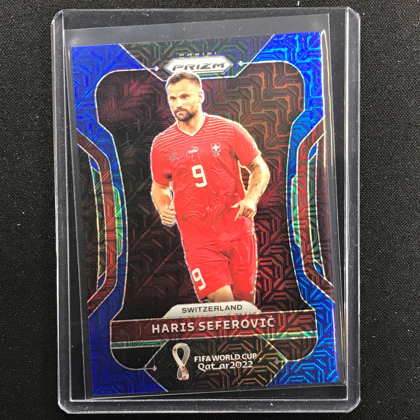 2022 Prizm Fifa World Cup Qatar Haris Seferovic Blue Mojo 25/75