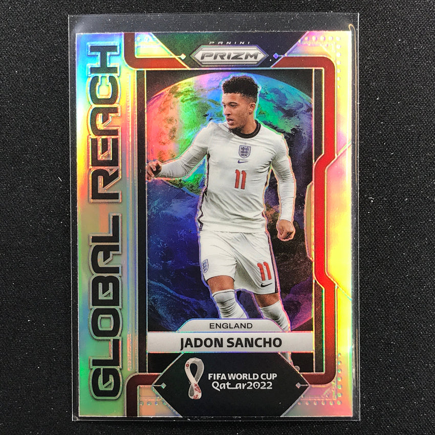 2022 Prizm FIFA World Cup Qatar JADON SANCHO Global Reach Silver #33