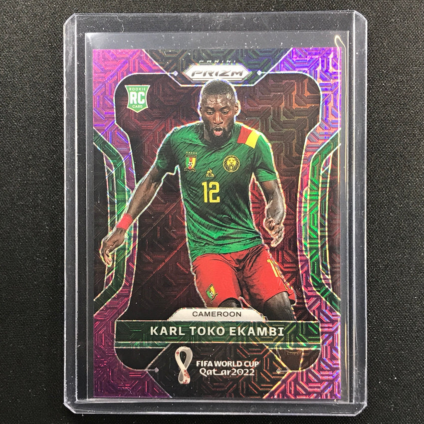2022 Prizm Fifa World Cup Qatar Karl Toko Ekambi Rookie Purple Mojo 45/49