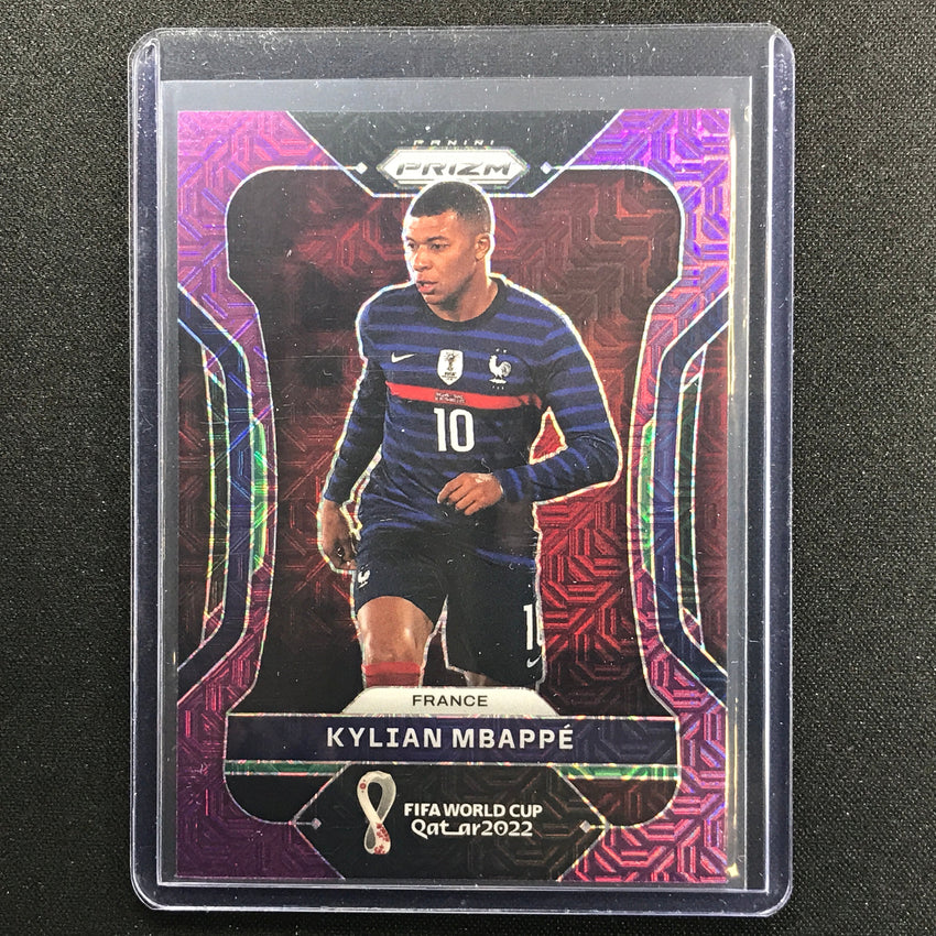 2022 Prizm Fifa World Cup Qatar Kylian Mbappe Purple Mojo 30/49