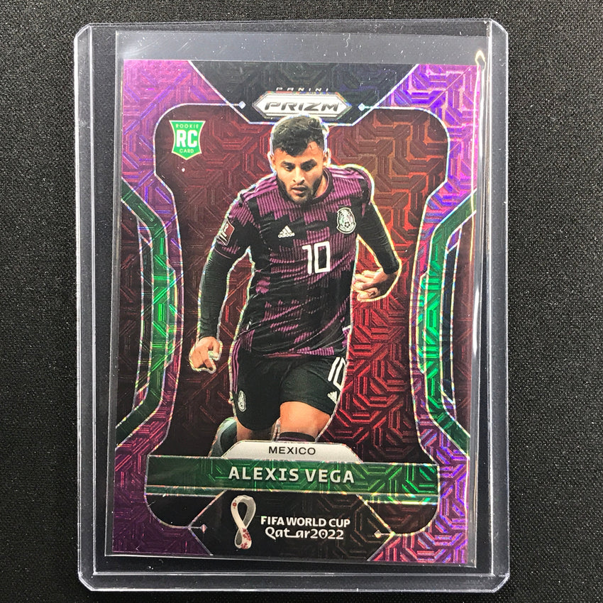 2022 Prizm Fifa World Cup Qatar Alexis Vega Rookie Purple Mojo 45/49