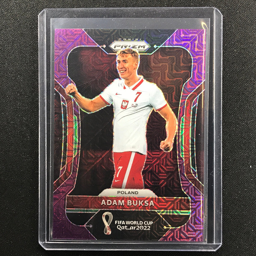2022 Prizm Fifa World Cup Qatar Adam Buksa Purple Mojo 33/49