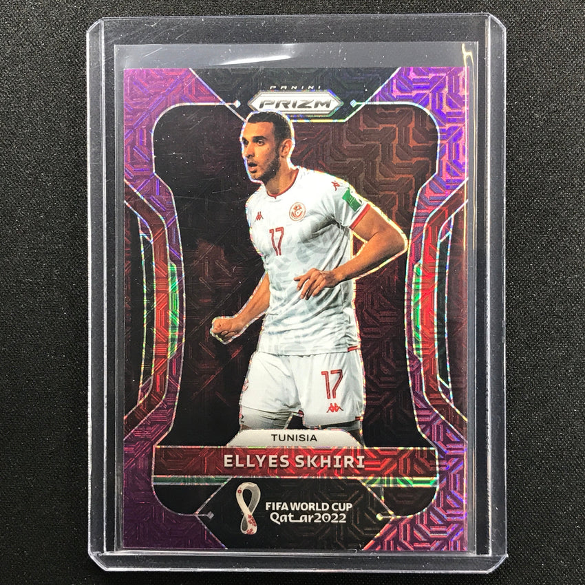 2022 Prizm Fifa World Cup Qatar Ellyes Skhiri Purple Mojo 49/49