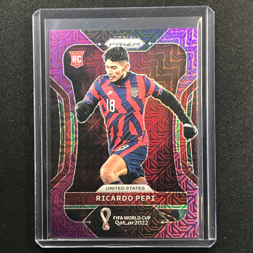 2022 Prizm Fifa World Cup Qatar Ricardo Pepi Rookie Purple Mojo 33/49