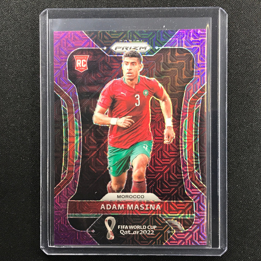 2022 Prizm Fifa World Cup Qatar Adam Masina Rookie Purple Mojo 33/49