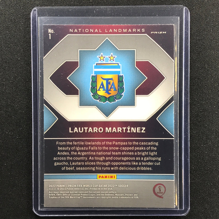 2022 Prizm Fifa World Cup Qatar Lautaro Martinez National Landmarks Ssp No 1