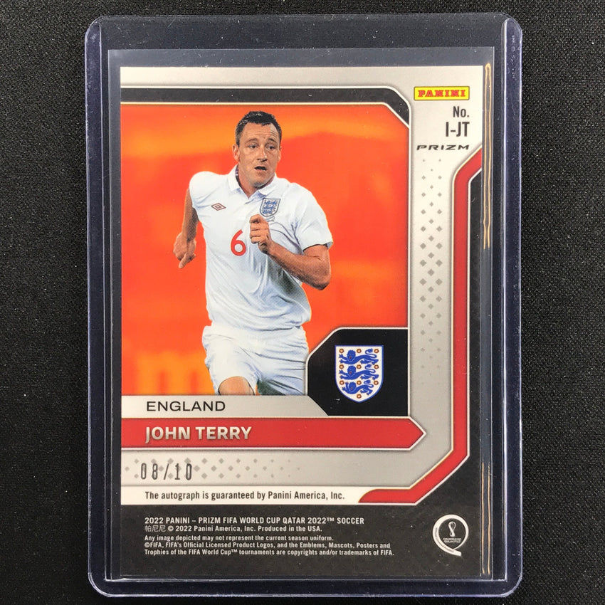 2022 Prizm Fifa World Cup Qatar John Terry International Ink Auto Gold 8/10