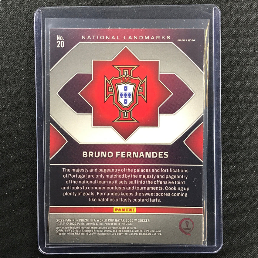 2022 Prizm Fifa World Cup Qatar Bruno Fernandes National Landmarks Ssp No 20