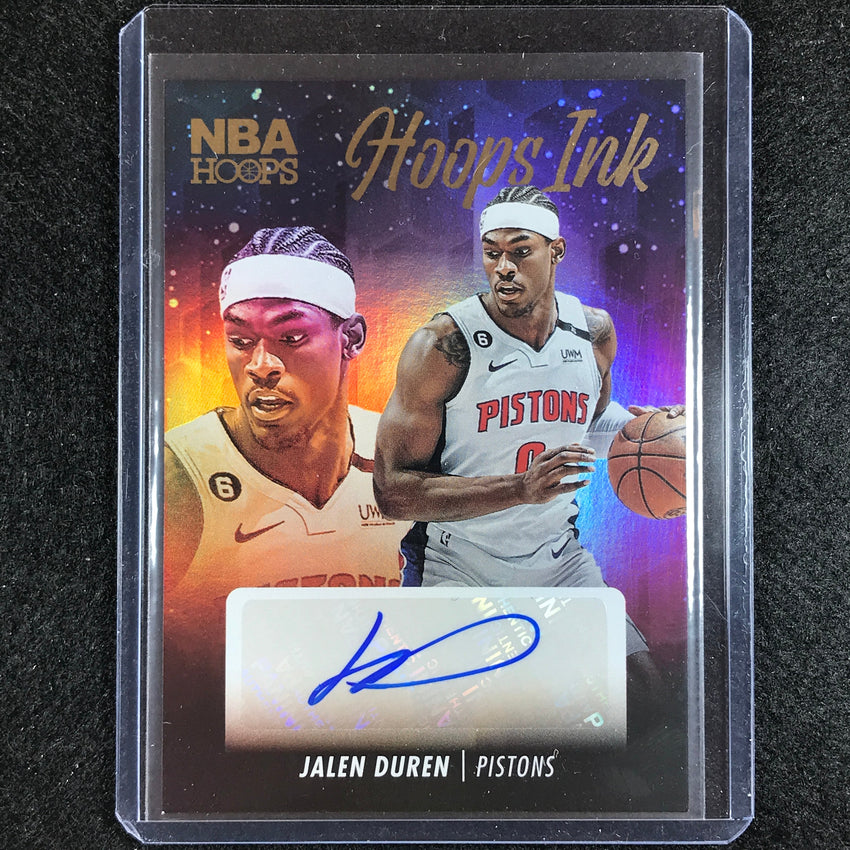 2023-24 Hoops Jalen Duren Hoops Ink Auto No Dur