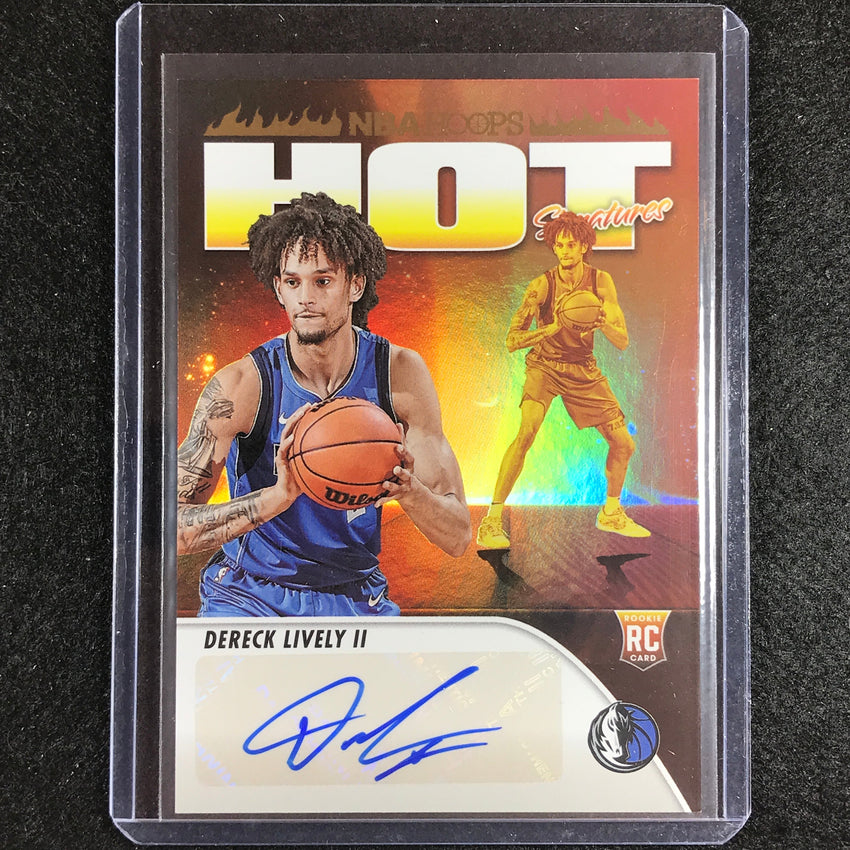 2023-24 Hoops Dereck Lively Ii Hot Signatures Rookie Auto No Dl