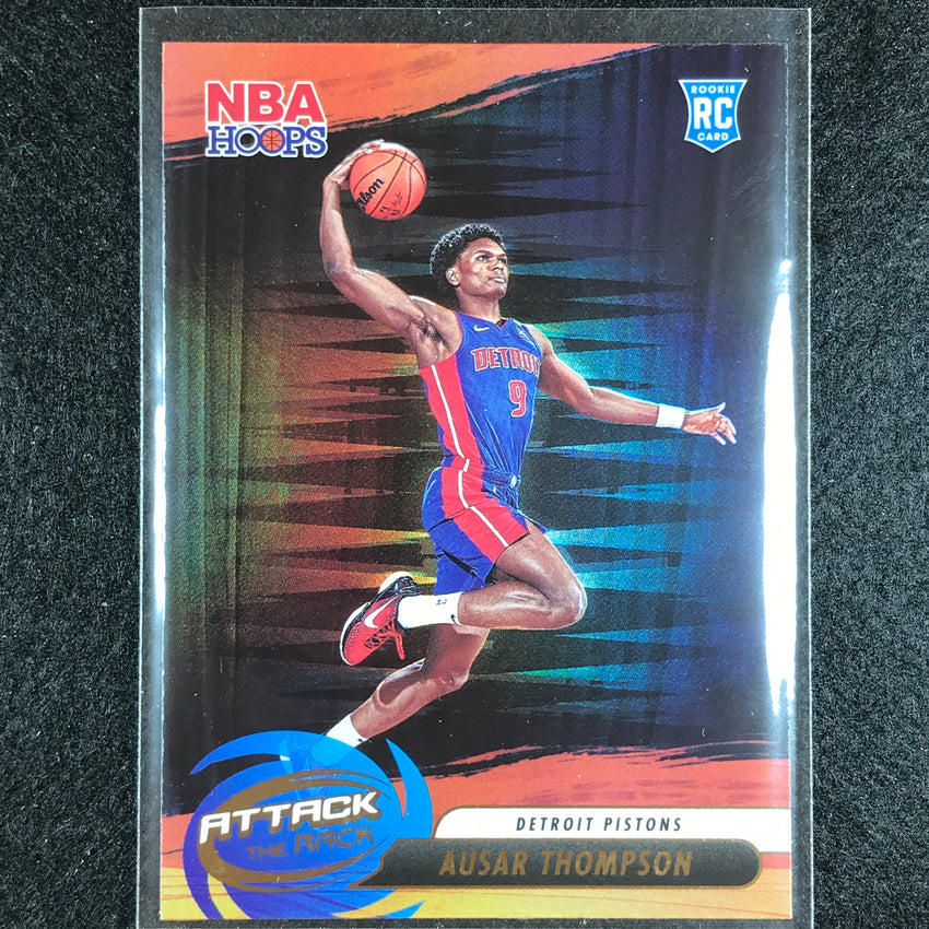 2023-24 Hoops Ausar Thompson Attack The Rack Rookie Holo No 3