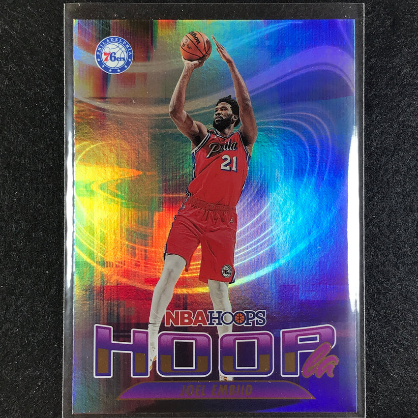 2023-24 Hoops Joel Embiid Hoopla Holo No 12