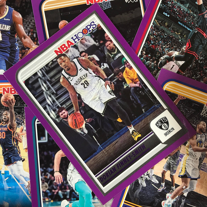 2023-24 Hoops TRAE YOUNG Hoops Tribute Base Purple #288