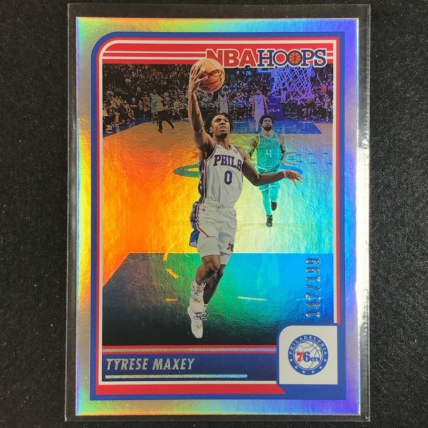 2023-24 Hoops Tyrese Maxey Base Silver 147/199