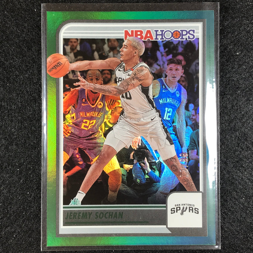 2023-24 Hoops Jeremy Sochan Base Green 22/99