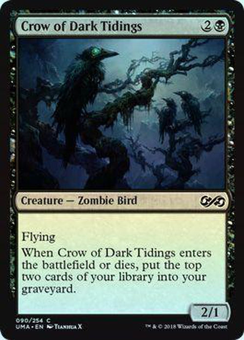 Crow of Dark Tidings 090/254 - UMA - Foil-Cherry Collectables