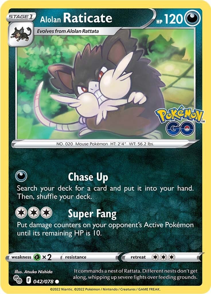 Alolan Raticate - 042/078 - Common Pokemon Go