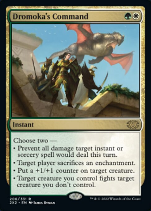 Dromoka's Command 206 /331 - Rare Double Masters 2022