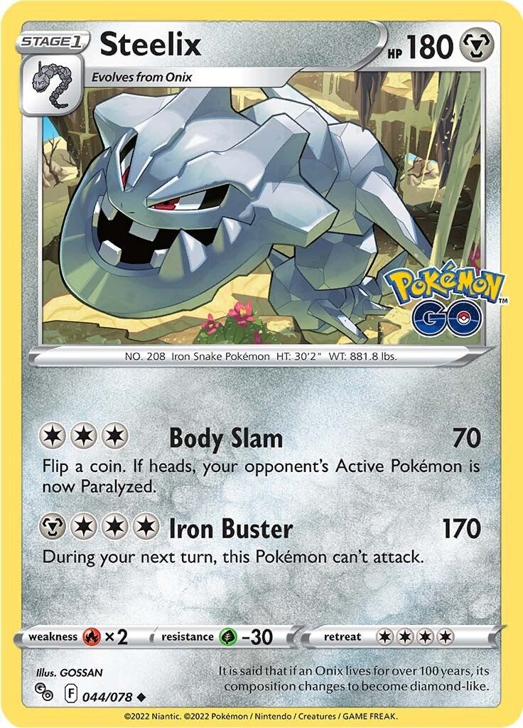 Steelix - 044/078 - Uncommon Pokemon Go