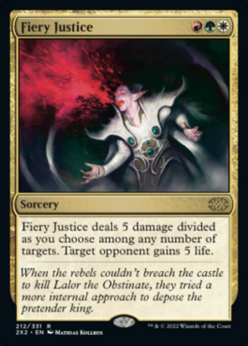 Fiery Justice 212 /331 - Rare Double Masters 2022