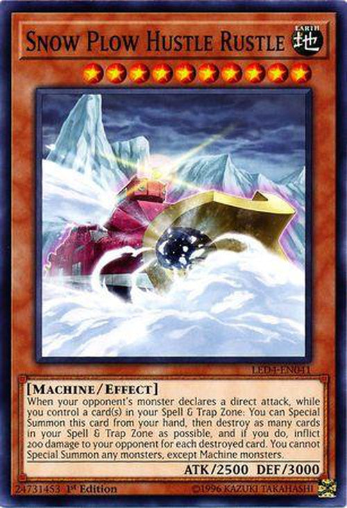 Snow Plow Hustle Rustle - LED4-EN041 - Common 1st Edition-Cherry Collectables