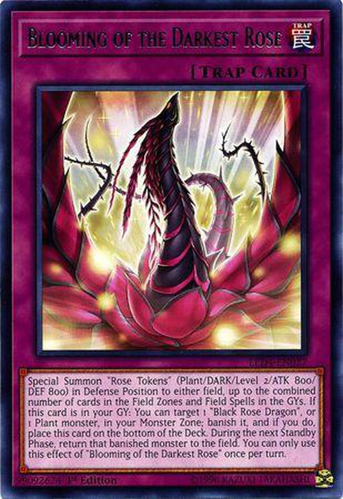 Blooming of the Darkest Rose - LED4-EN027 - Rare 1st Edition-Cherry Collectables