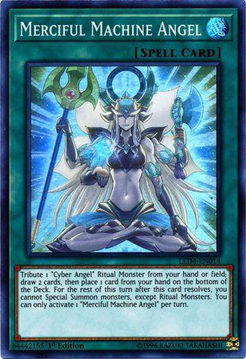 Merciful Machine Angel - LED4-EN014 - Super Rare 1st Edition-Cherry Collectables