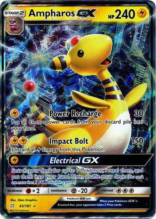 Ampharos GX - 43/181 - Ultra Rare - Team Up-Cherry Collectables