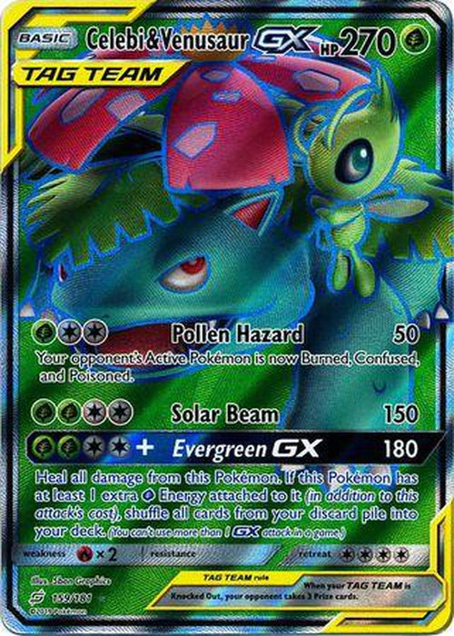 Celebi & Venusaur GX - 159/181 - Full Art Ultra Rare - Team Up-Cherry Collectables