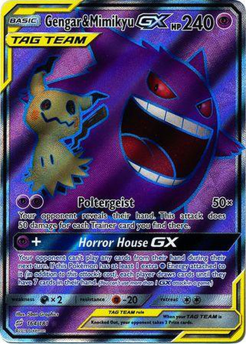 Gengar & Mimikyu GX - 164/181 - Full Art Ultra Rare - Team Up-Cherry Collectables
